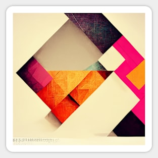 Abstract geometric art Sticker